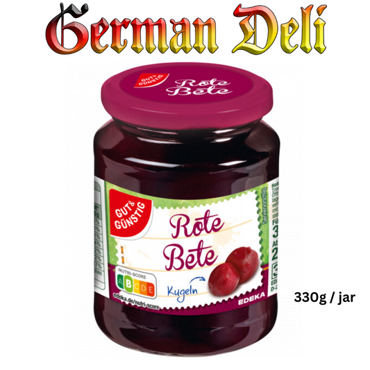 G+G - Pickled Whole Beet Roots - 330 g / Rote Bete Kugeln