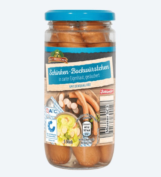 Gut Drei Eichen - Ham Sausages - 380 g / Schinken Bockwürstchen 5 pcs