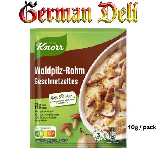 Knorr - Fix for Mushroom Cream Meat 40 g pck / Waldpilz Rahm Geschnetzeltes