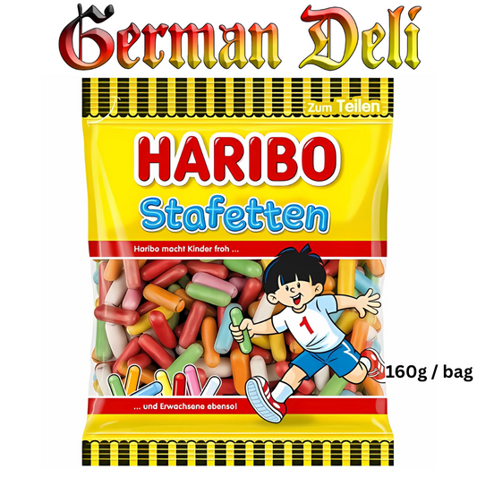 Haribo - Stafetten Liquorice Sticks Jelly - 160 g bag / Lakritze-Gummisticks