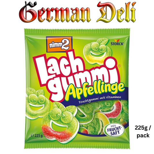 Storck Nimm2 - Fruit Gum Apple Rings - 225 g / Lachgummi Apfellinge