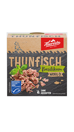 Hawesta - Tuna Fish w/ Basil - 110 g / Thunfisch Basilikum öl