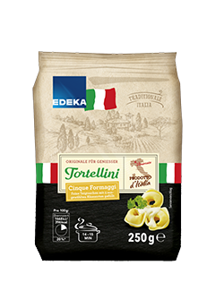 Edeka - Italian Tortellini with cheese 250 g / Tortellini mix Kaese