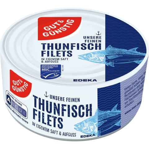 G+G Thunfisch Fillets in Eigenem saft & Aufguss/ Tuna fillets in their own juice and infusion