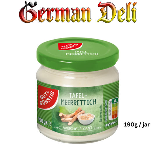 G+G Tafel Meerrettich / Tafelmeerrettich 190g