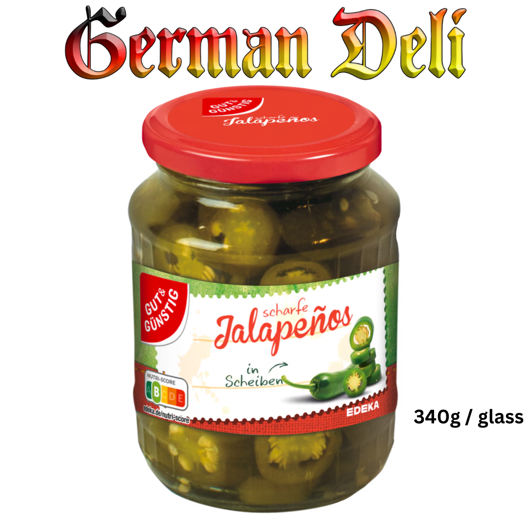 G+G Jalapeños in schieben / Sliced Jalapeños 340g