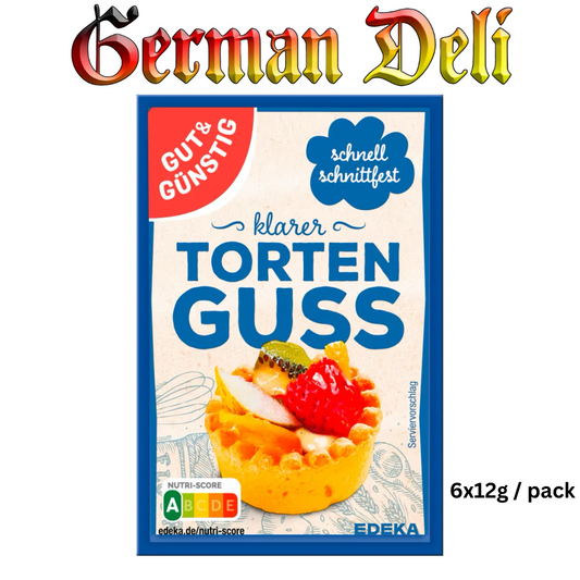 G+G Torten Guss Klarer / Cake Icing Clear 6x12g
