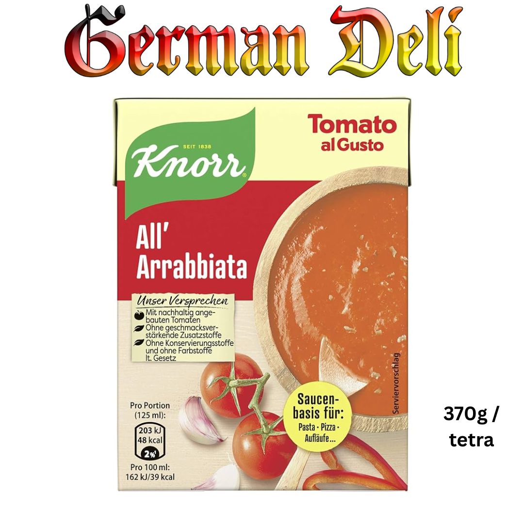 Knorr Tomato Al Gusto All' Arrabbiata sauce 370g