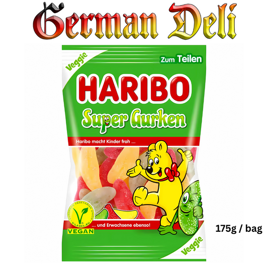 Haribo Super Gurken / Sour Gherkins Jelly 175g