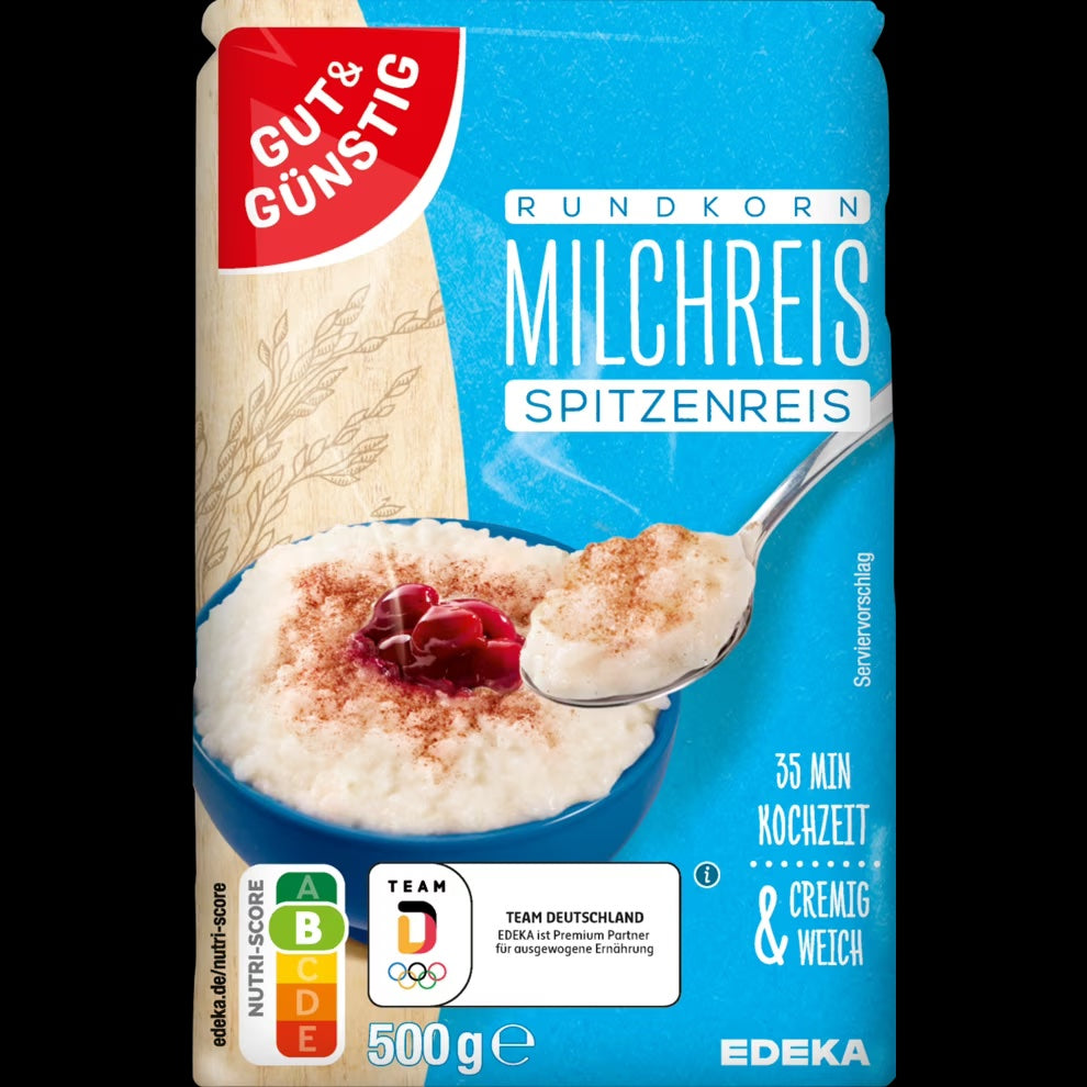 G+G Milchreis Spitzenreis / Milk rice round grain 500g