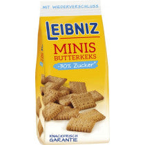 Bahlsen Leibniz Minis Wenig Zucker / Mini Butter Biscuits Low sugar 125g