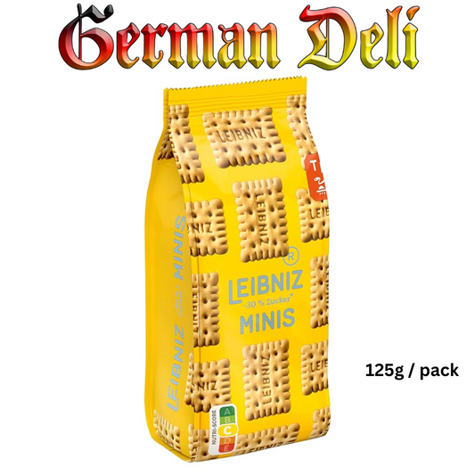 Bahlsen Leibniz Minis Wenig Zucker / Mini Butter Biscuits Low sugar 125g