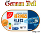 G+G - Herrings Fillet in Mustard Cream - 200 g can / Heringsfilet in Senfcreme