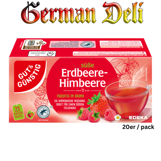 GUT & GÜNSTIG - FRUECHTETEE ERDBEER / HIMBEER 20ER