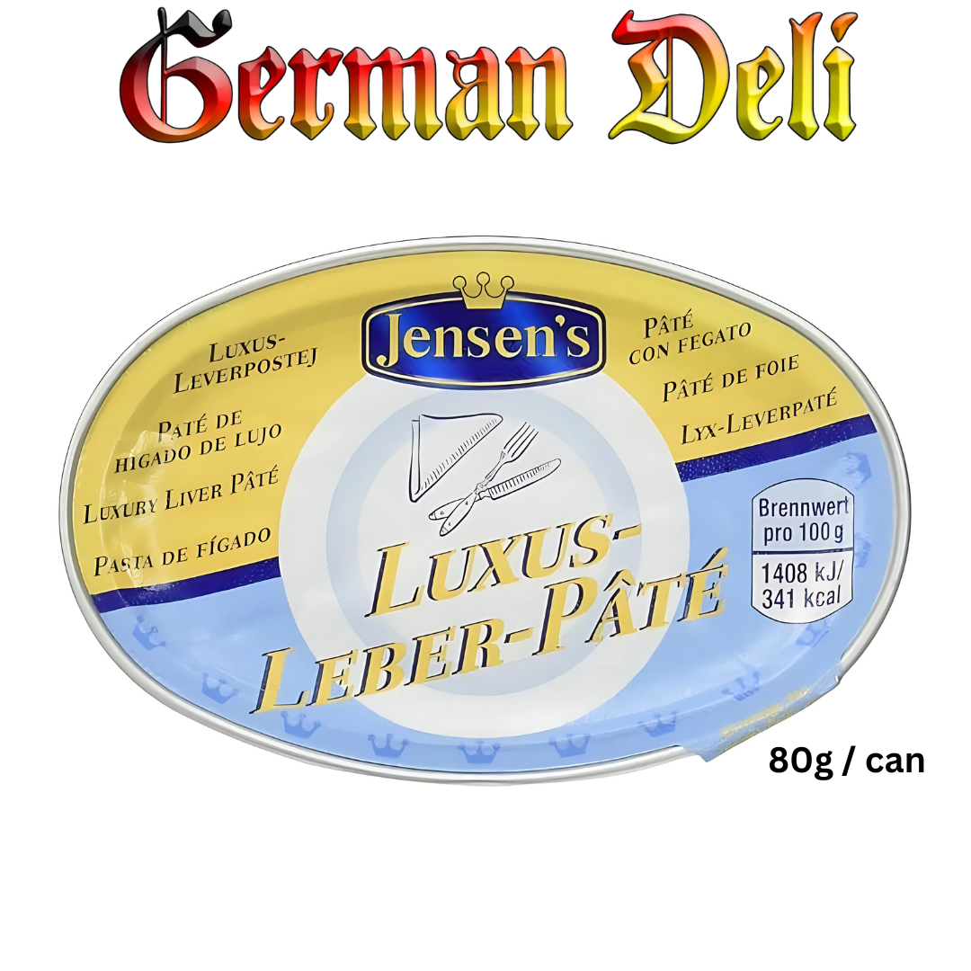Jensen - Beef Pate de Luxe - 80 g can / Rindsleberpastete