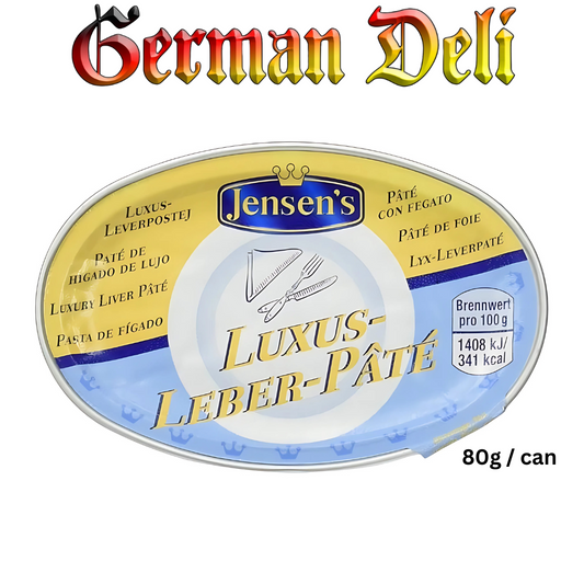 Jensen - Beef Pate de Luxe - 80 g can / Rindsleberpastete