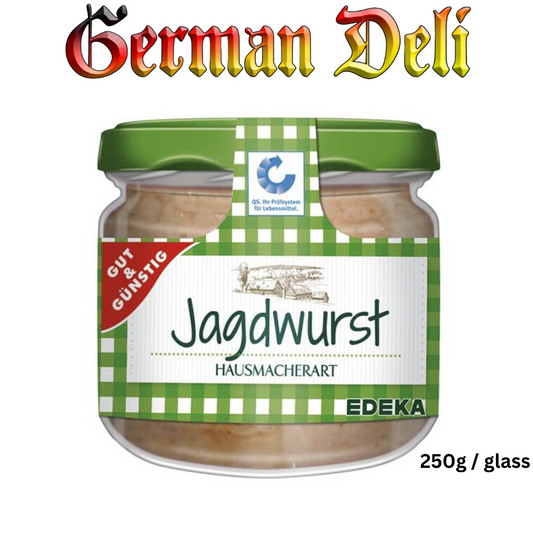 G+G - Hunter Sausage - 250 g glass / Jagdwurst