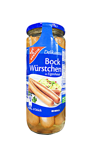 G+G - Delikatess Bock Würstchen 8 pcs - 1000 g glass