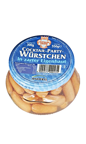 Rottaler Krone - Cocktail Mini Sausages - 550g glass / Cocktail-Würstchen