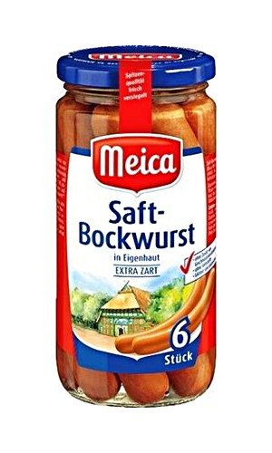 Meica - Juicy Sausages 6st 380g / Saft-Bockwurst