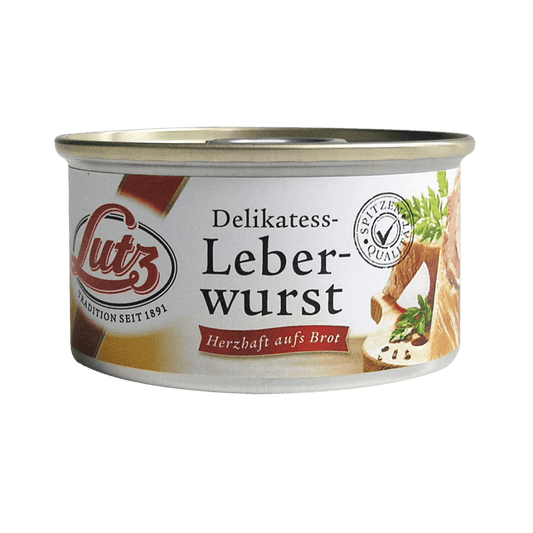 Lutz - Liver Sausage Spread Fine - 125g can / Leberwurst fein