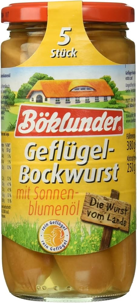 Boeklunder - Poultry Sausages 5 pcs - 380g / Gefluegelwurst