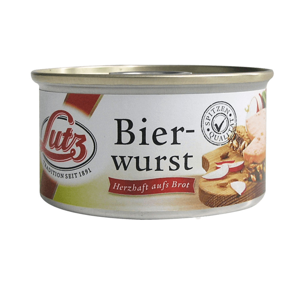 Lutz - Beer sausage - 125 g can / Bierwurst