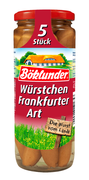 Boeklunder - Franks Style 5 pcs - 210 g can / Frankfurter