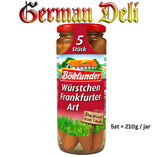 Boeklunder - Franks Style 5 pcs - 210 g can / Frankfurter