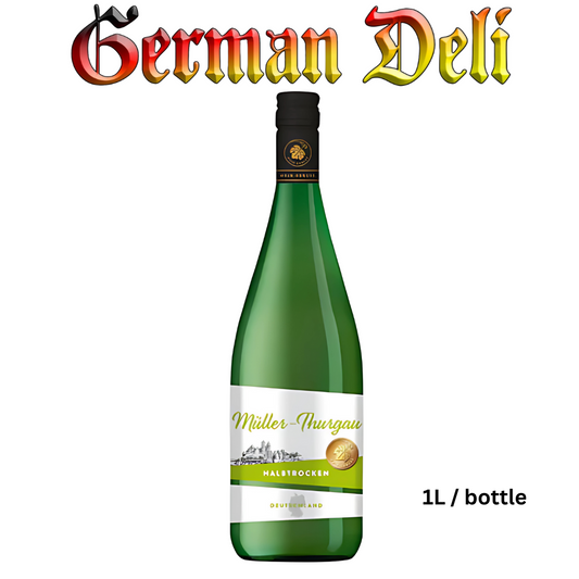 Wein Genuss Pfalz Reisling Müller - Thurgau Halbtrocken Deutschland 11.5% vol 1000ml btl