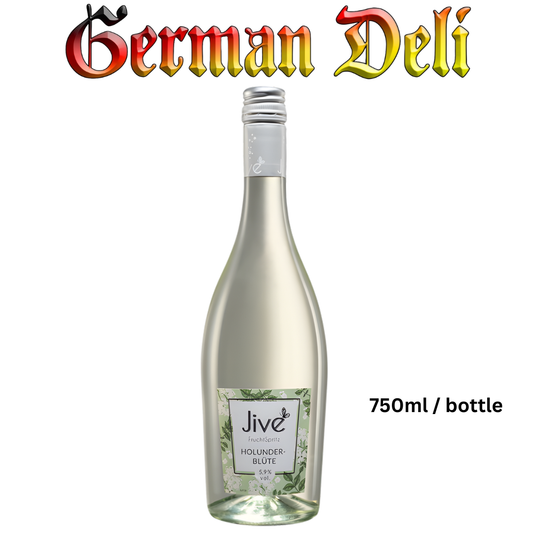 JIVE FRUCHT SPRITZ HOLUNDER - BLÜTE / EDELFLOWER SPARKLING WINE 5.9% ALC. VOL. 750ML
