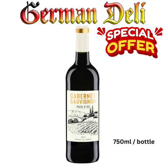 PAYS D'OC Cabernet Sauvignon Rotwein Trocken 2021 France 13% alc vol 750ml Red wine dry