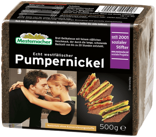 Mestermacher - Black Bread "Pumpernickel" - 500 g pck / Pumpernickel