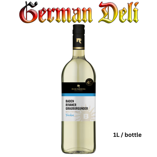 Rheinberg weissburgunder Baden Trocken QBA 1000ml btl