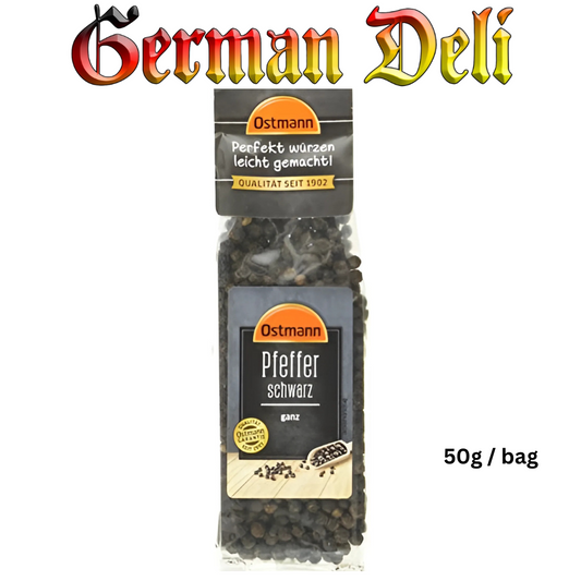 Ostmann - Black Pepper whole - 50 g bag / Schwarzer Pfeffer ganz