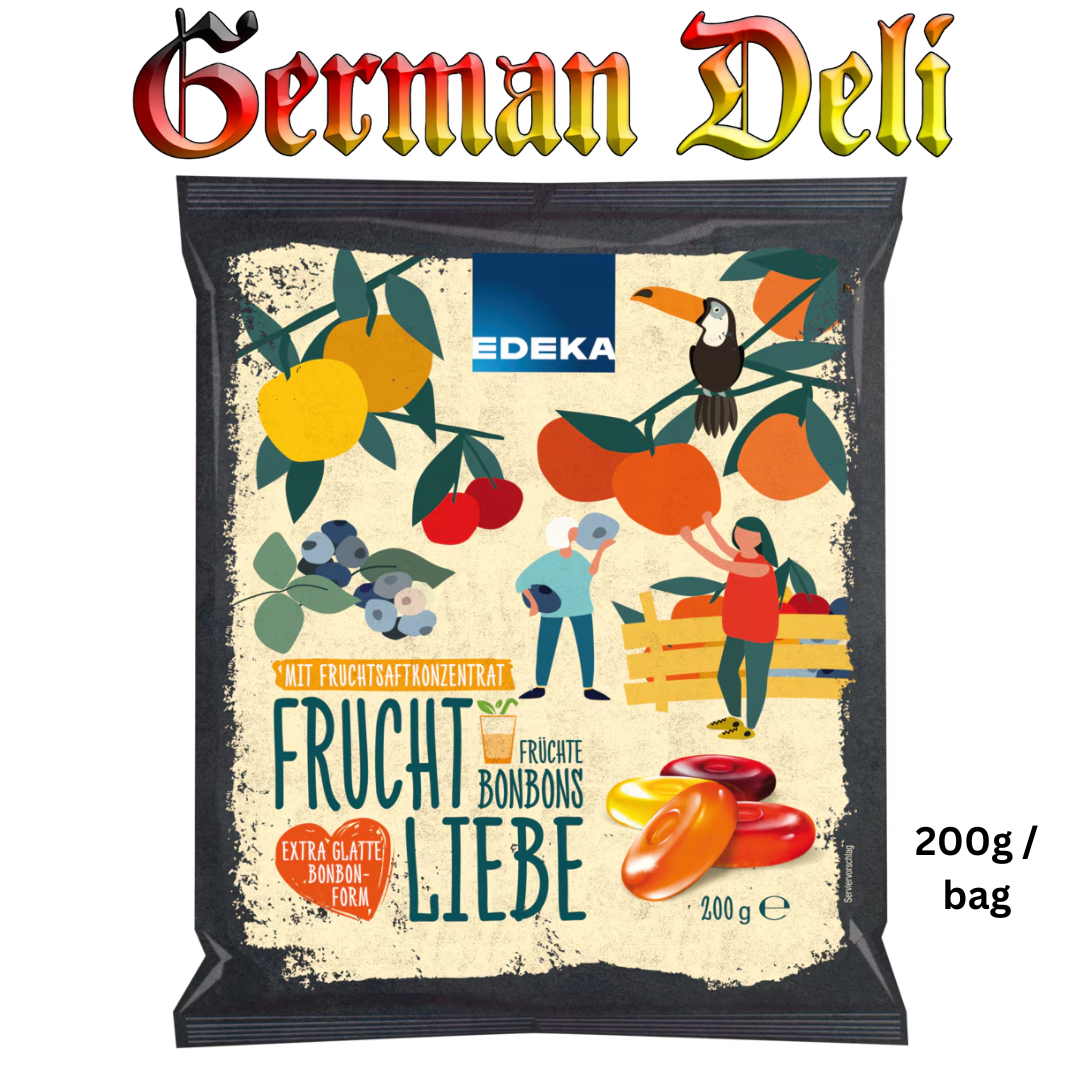 Edeka - Fruit Bonbon Mix - 200 g bag / Fruchtbonbon-Mix