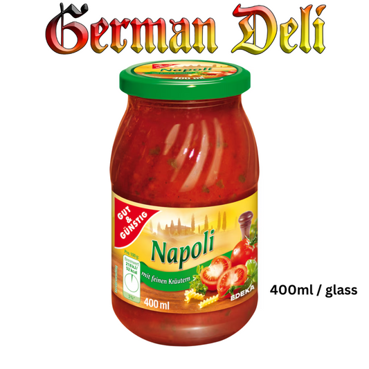 G+G - Noodle Sauce " Napoli" - 400 g glass / Nudelsoße Napoli