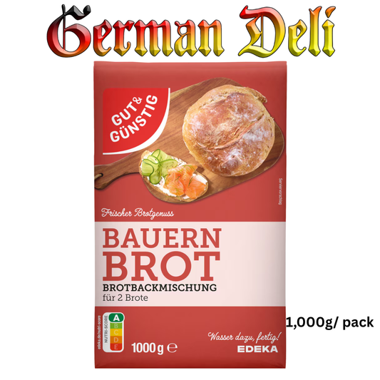 GUT & GÜNSTIG - ROGGEN BAUERNBROT BACKMISCHUNG / RYE BREAD MIX "FARM STYLE" 1KG