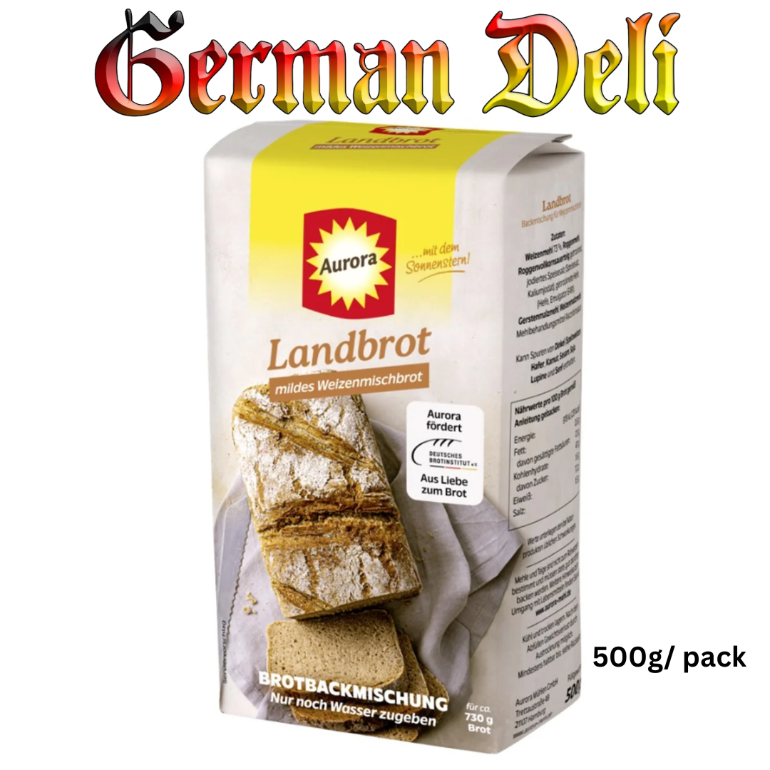 AURORA - RUSTIKALES LANDBROT / RUSTIC BREAD BAKING MIX "FARM STYLE" 500G
