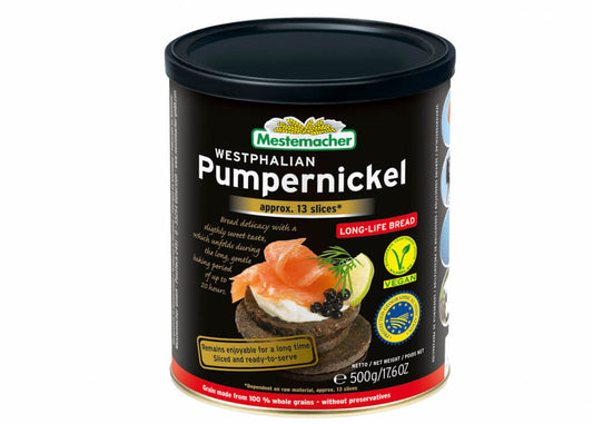 Mestermacher - Black Bread "Pumpernickel" - 500 g can / Pumpernickel