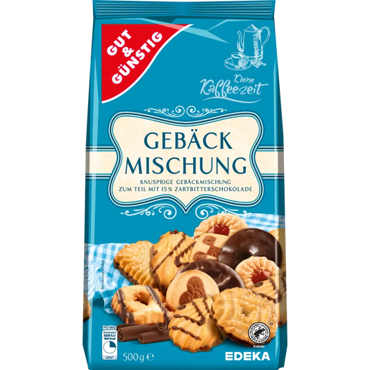 G+G - Shortbread Cookies and Wafer Mix - 500 g bag / Gebäck mischung