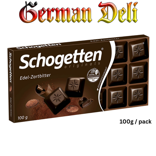 Schogetten - Dark Plain Chocolate - 100 g bar / Zartbitter-Schokolade
