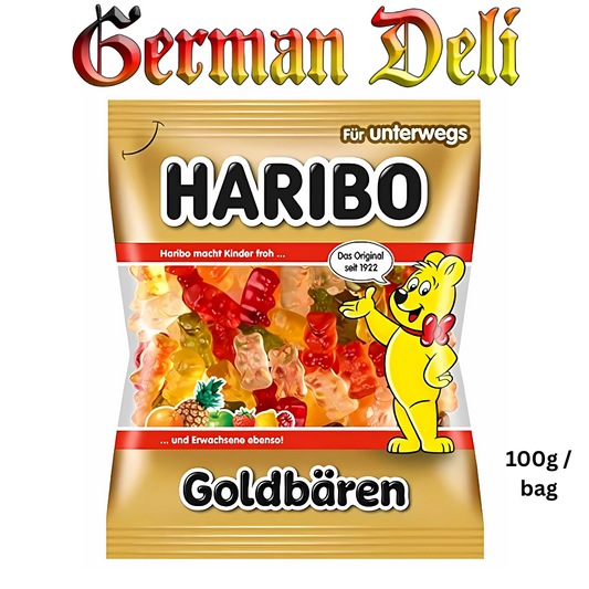Haribo - Jelly Bears - 100 g bag / Goldbaeren