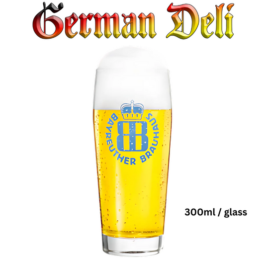 Bayreuther Brauhaus Willi Becker 300ml beer glass