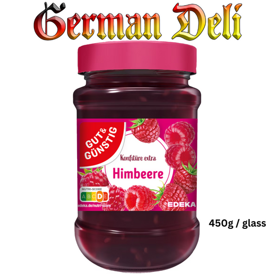 G+G - Raspberry Jam - 450 g glass / Himbeer-Marmelade