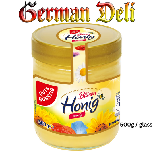 G+G - Honey Creamy - 500 g glass / Honig cremig