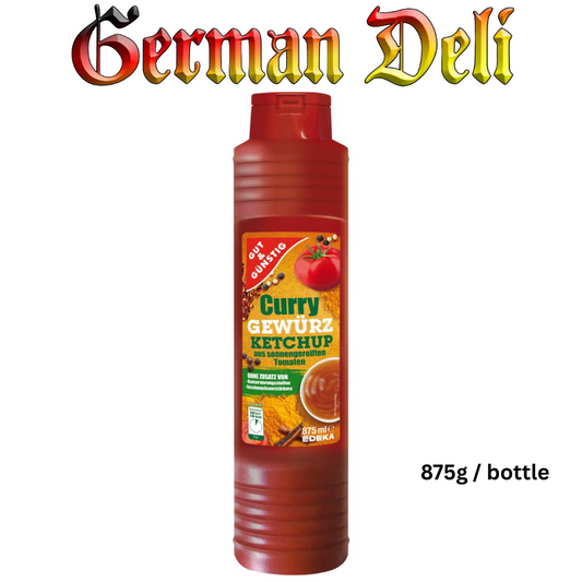 G+G - Catsup Curry spiced - 875 g btl / Curry-Gewürzketchup