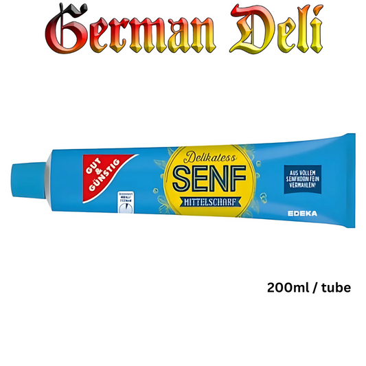 G+G - Mustard Medium - 200 ml tube / Senf mittelscharf