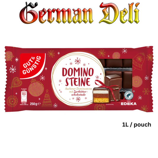 GUT & GÜNSTIG - DOMINO STEINE ZARTBITTER 250G