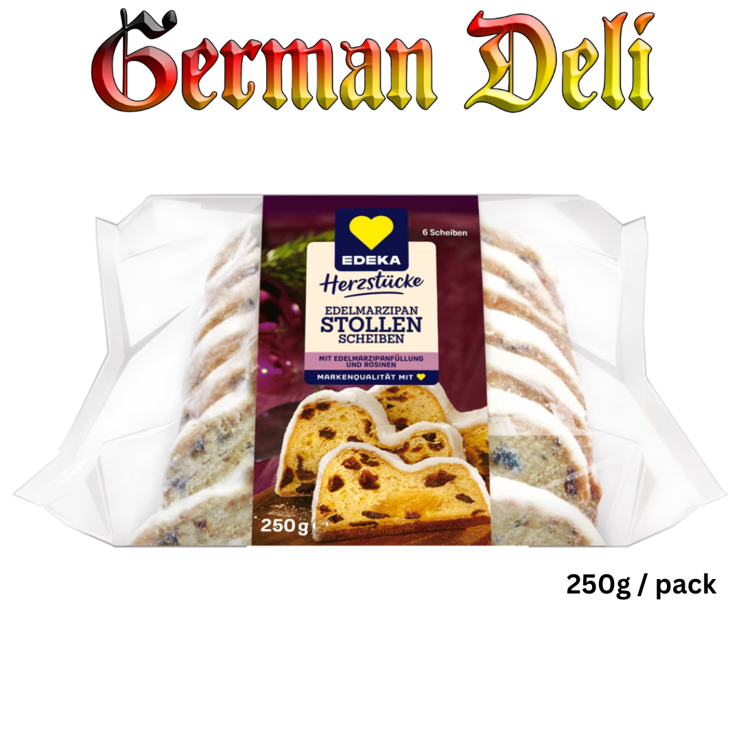 EDEKA - CHRISTSTOLLEN SCHEIBEN MARZIPAN 250G